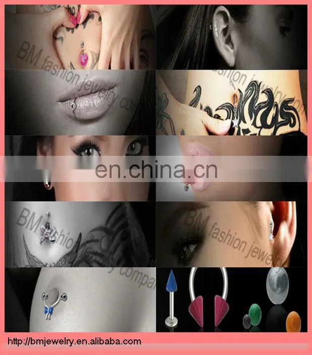 Hot wholesale cheap lip rings labret piercing jewelry