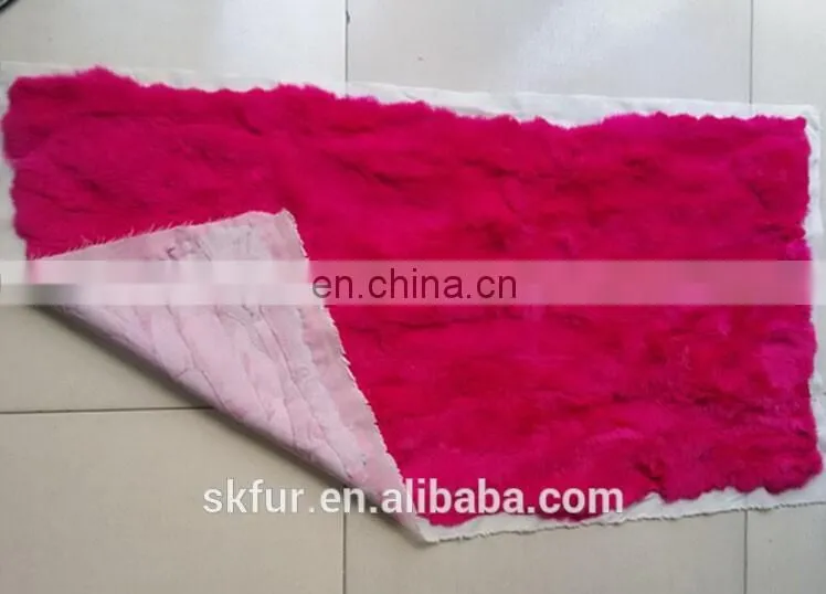Factory direct supply rex rabbit fur plate with low price