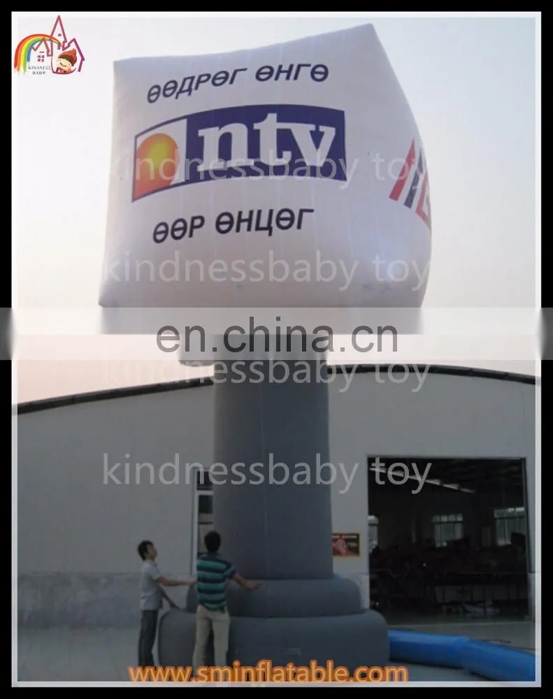 Promotion inflatable pillar, inflatable square balloon, floor balloon for advertising