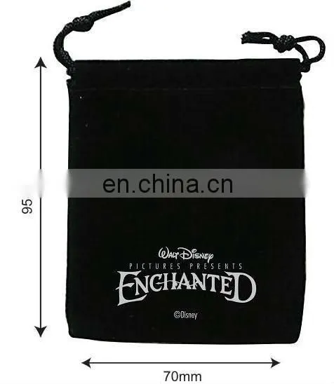 velvet pouch with button
