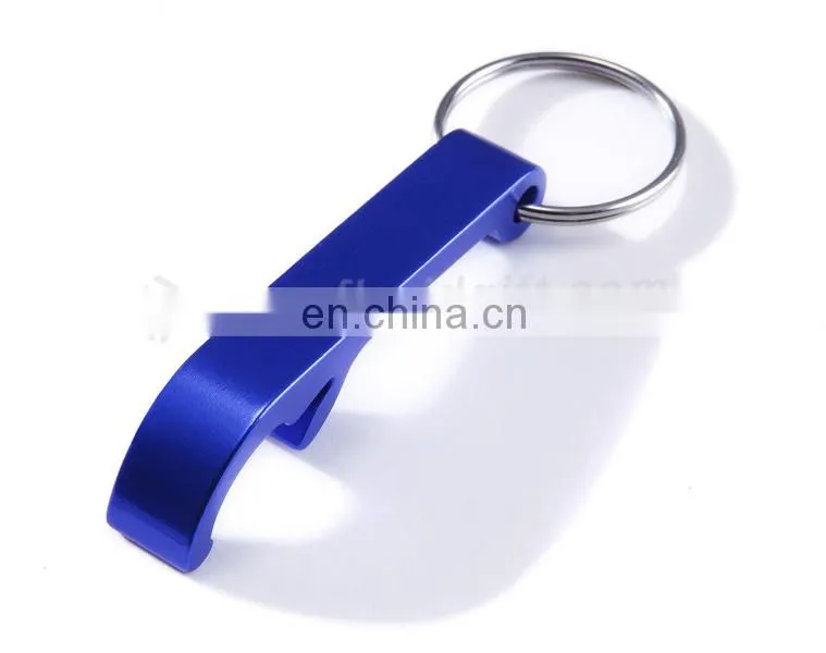 Advertising gift mini simple cool funny bottle opener keychain with custom logo