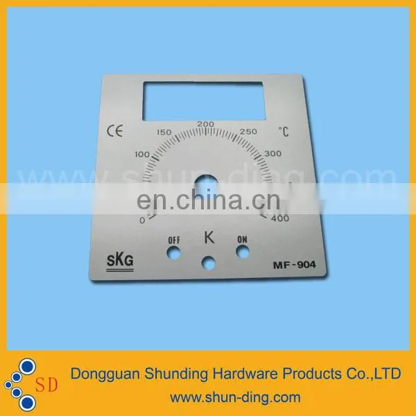 White High Quality Machine switch Surface Nameplate