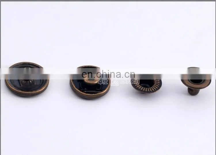 Customized Metal Press Snap Button with Logo Engraved BM10152