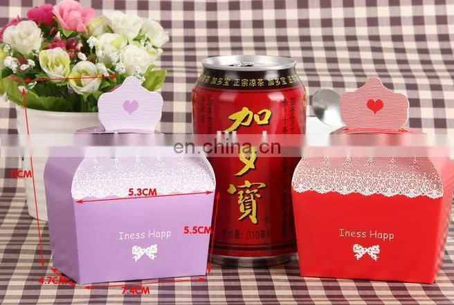 2015 unique paperboard paper foldable sweet paper cake box packaging