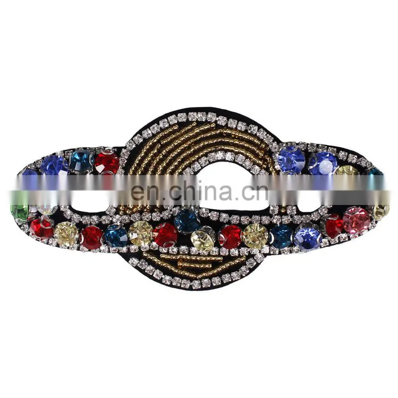 Wholesale Beaded Rhinestones Spacecraft Patches Applique Badge Sew on Clothes