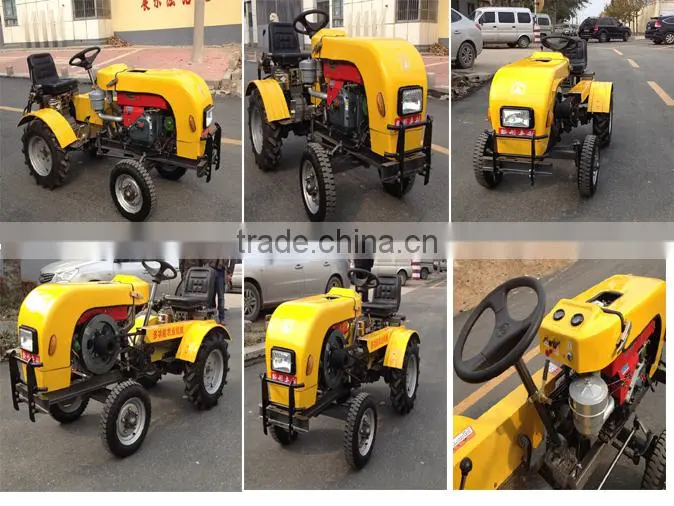 China export high speed Internal combustion new desigh red color mini tractor
