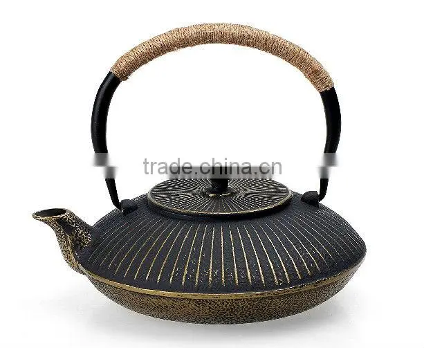 Golden Cast Iron Teapot 750ml