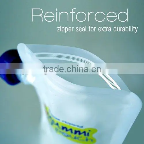 customer printed china made reusable plastic spout pouch