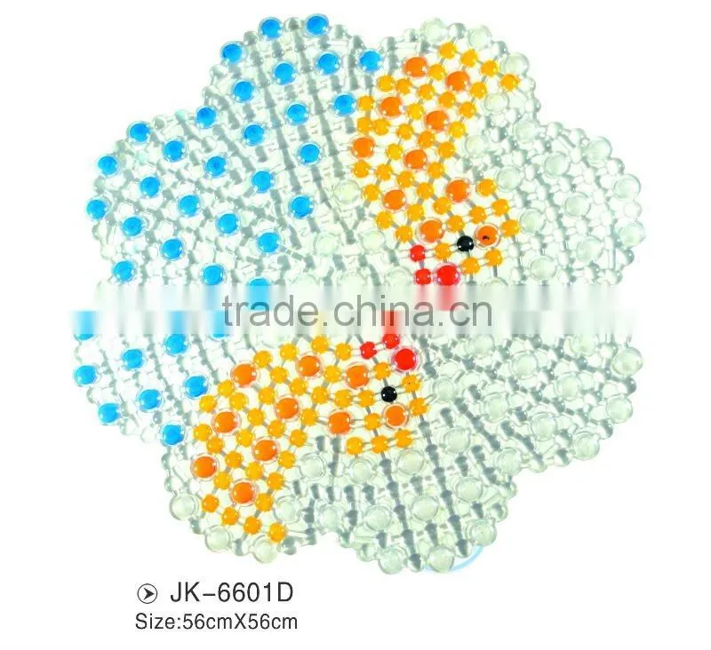 lowest price flower shaped pvc bath mat