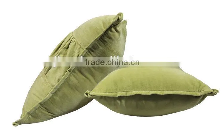Velvet cushion for leaning on