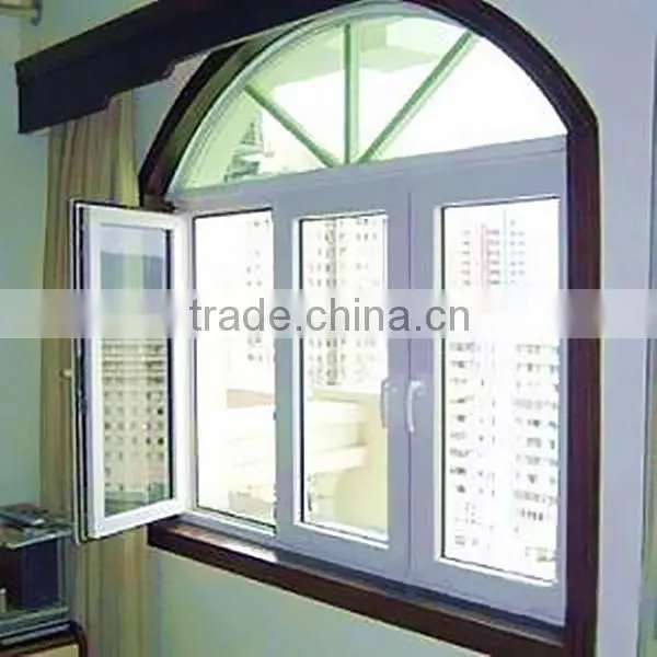 factory wholesale upvc arched storm windows