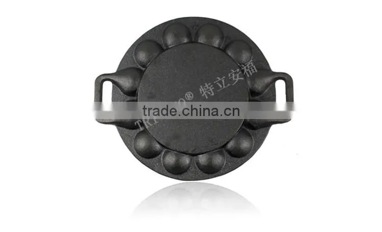 TRIONFO 19 holes cast iron double ears takoyaki pan