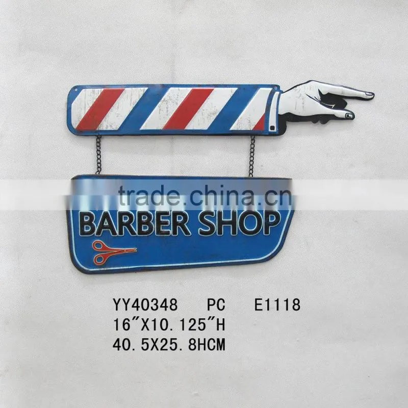 barber shop design wall tin sign, wall decor