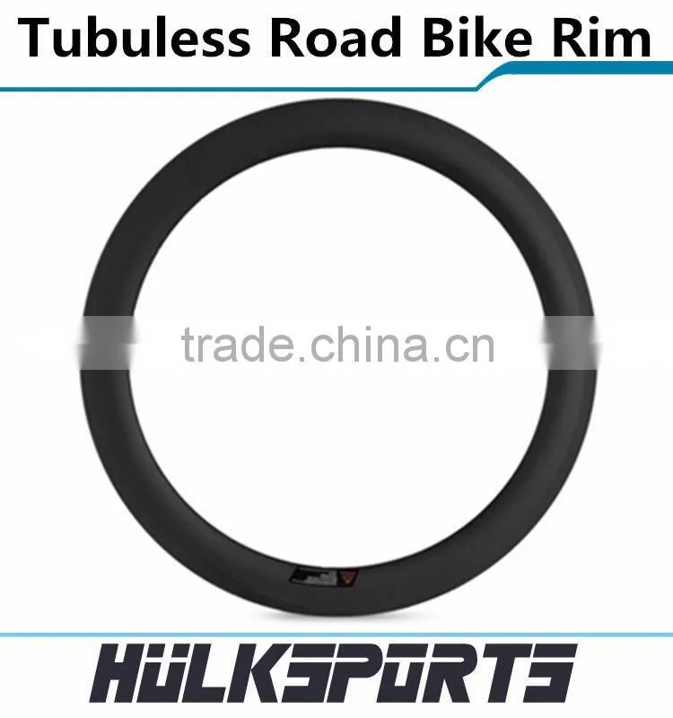 Lightweight Xiamen export erd 526mm carbon road bicycle rim carbon fiber rim wheel tubuless rims
