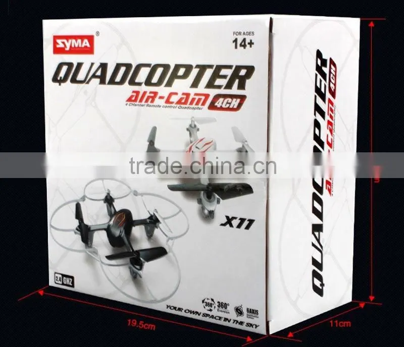 Syma X11C rc drone outdoor toys 2.4G 4CH 4D frame quadcopter camera for aerial photography