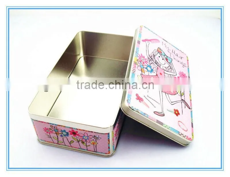 Pre-printed tinplate paper box can