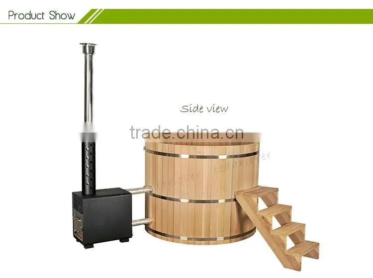 New Design Luxury small Wooden bathtub Fashionable round hot tub