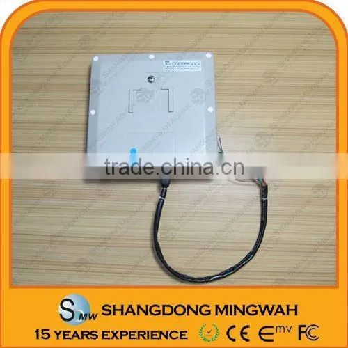 Ultra high frequency antenna built-in integrated card reader