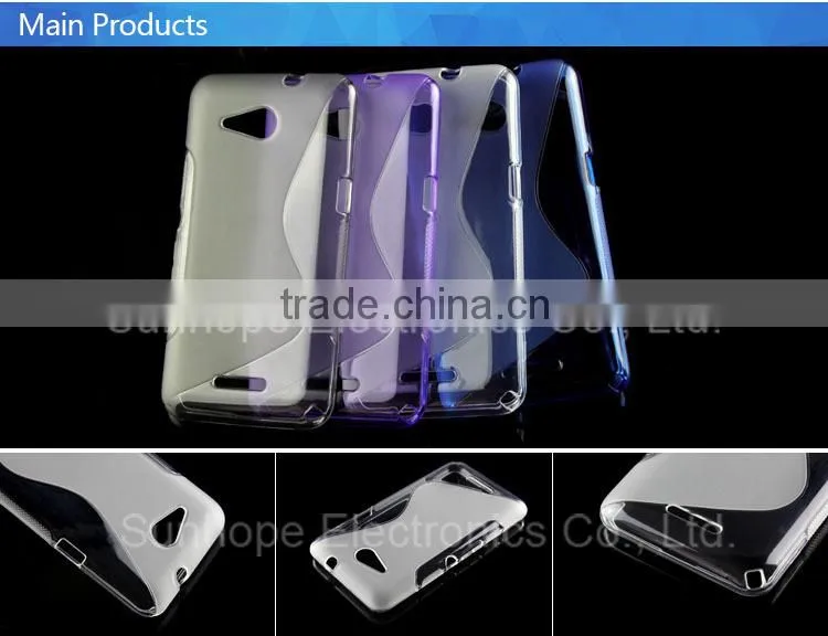 2015 wave pattern design tpu covers for Xperia E4g E2003 E2006 E2053 E2043