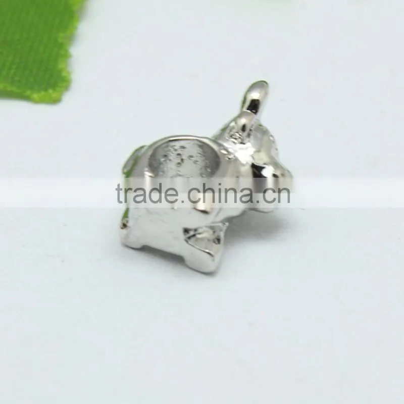 Wholesale 2015 New Style Cattle Shape DIY Anti-silver Creative Bracelets Accessories Metal Zinc Alloy Beads with Holes