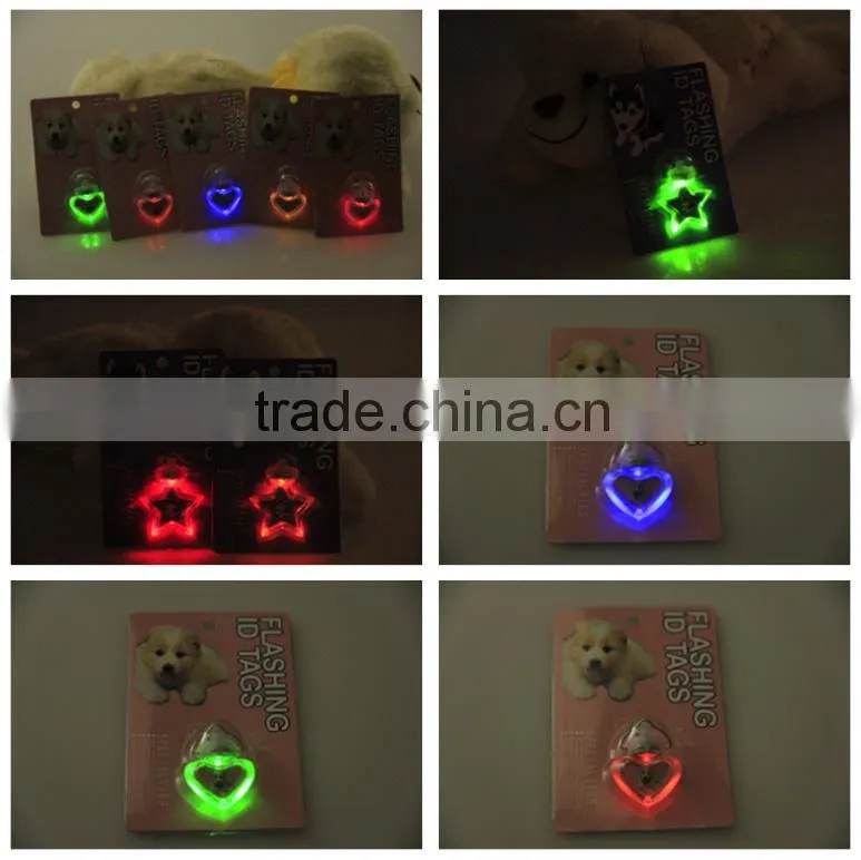 Wholesale Mixed Batch LED Dog ID Tags Luminous Glow Jewelry Pet Pendant