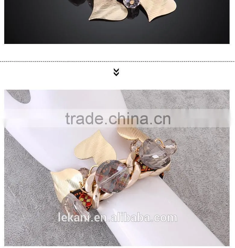 Exquisite Fashion Small Hearts Rope Metal Bracelet For Lady