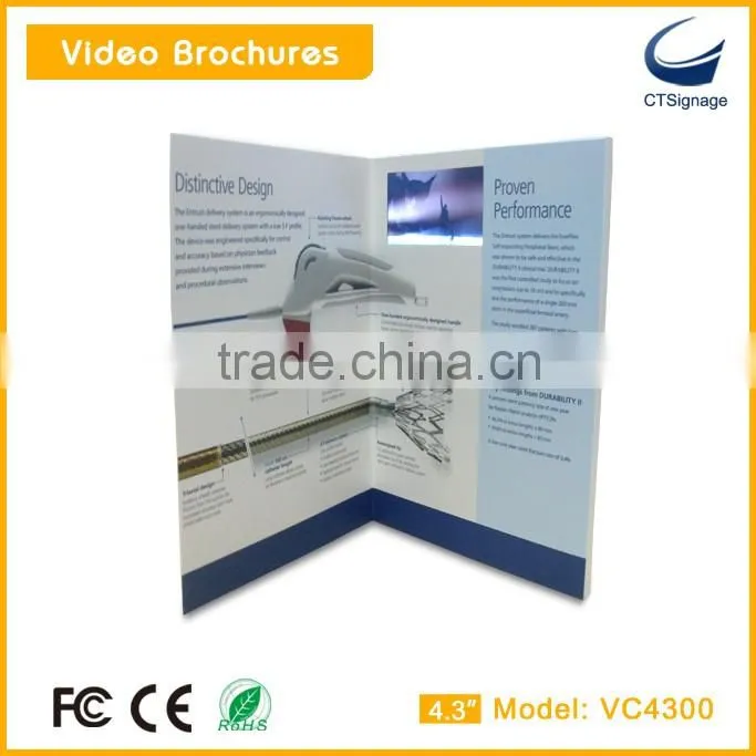 4.3 inch video greeting card