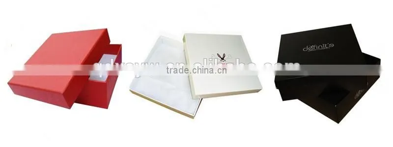 Black Cardboard Matte Gift Box With Lid