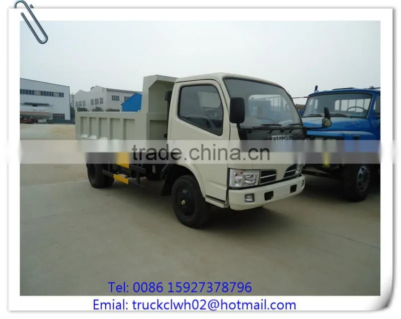 3 ton dumper, DF small dump truck, left hand drive tipper truck