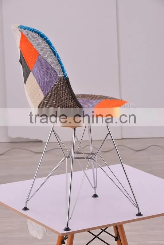 Fashional Living Room Emes Patchwork PP Frame DSR Eiffel Chair