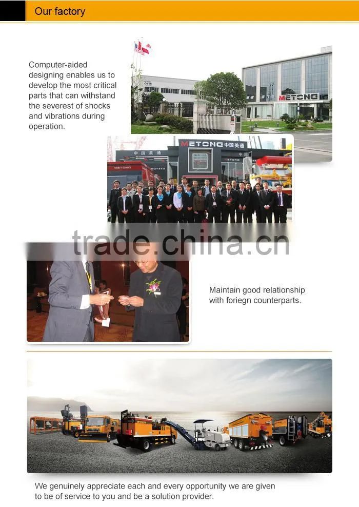Metong surfacing paver truck/slurry sealer for road construction and conservation