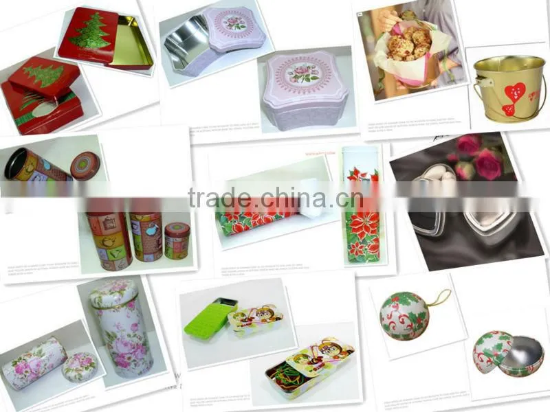 Round tin box for tea or coffee ,made of food grade tinplate with CMYK Printing