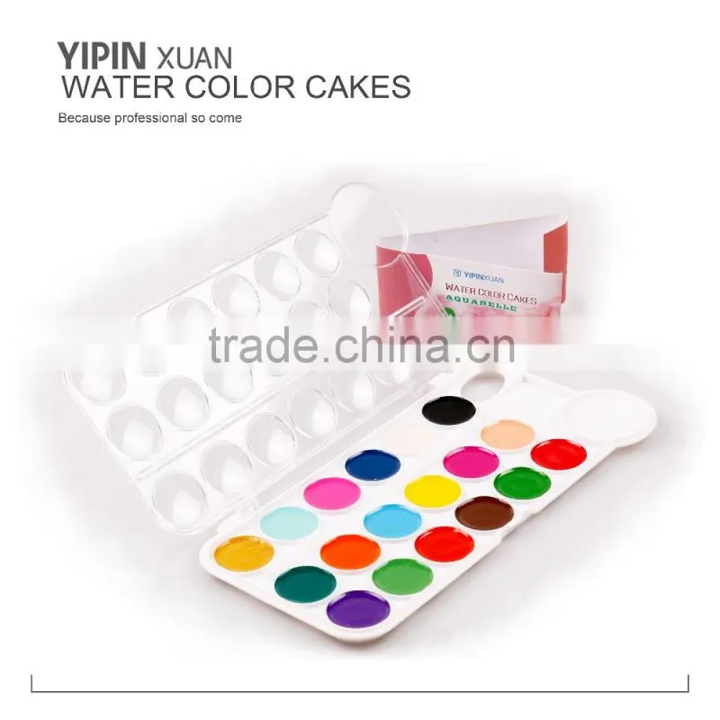 Wholesale Washable 18 Colors Dry Water Color Cake For Children