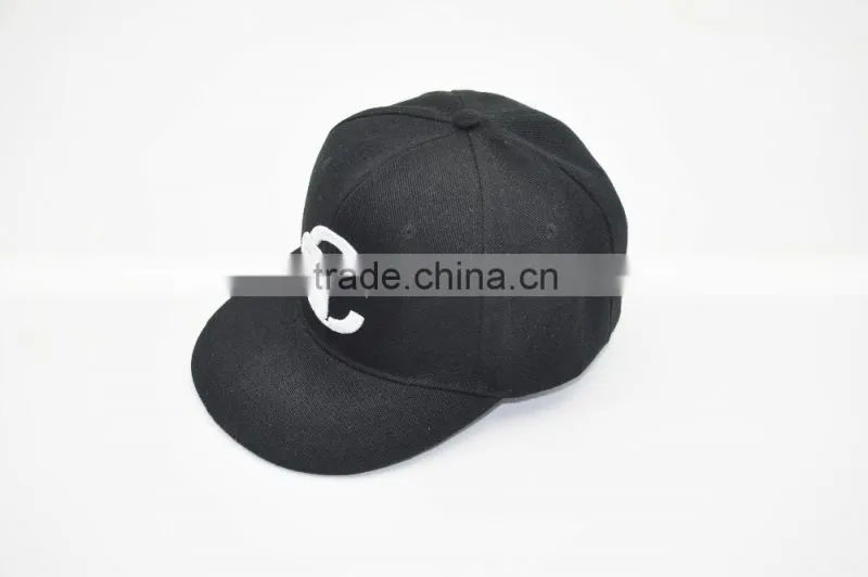 OEM Customized Top Design Cool Fashion Good Quailty Embroidered Unisex Adjustable Fitted Hip-Hop Bboy Flat Brim Snapback Cap