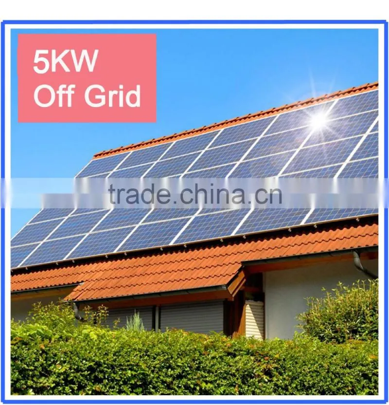 Top Sale ! Good Quality and High efficiency 5KW 96V Off Grid Solar Power System Kit For Home Use