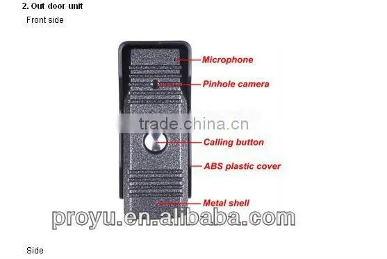 hot selling 9-inch video door phone video door phone automatic and manual recording PY-V901ME11REC