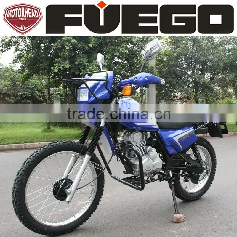 Enduro Motorbikes 200CC International 5 Gears Cargo Racks Review Mirrors Bumper Motorcycle