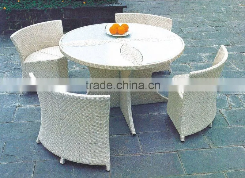 Hot Sale Outdoor Synthetic Resin Round 4,5,6,8,10,12 Seat Table Chairs Sofa Set Poly Rattan Garden Furniture