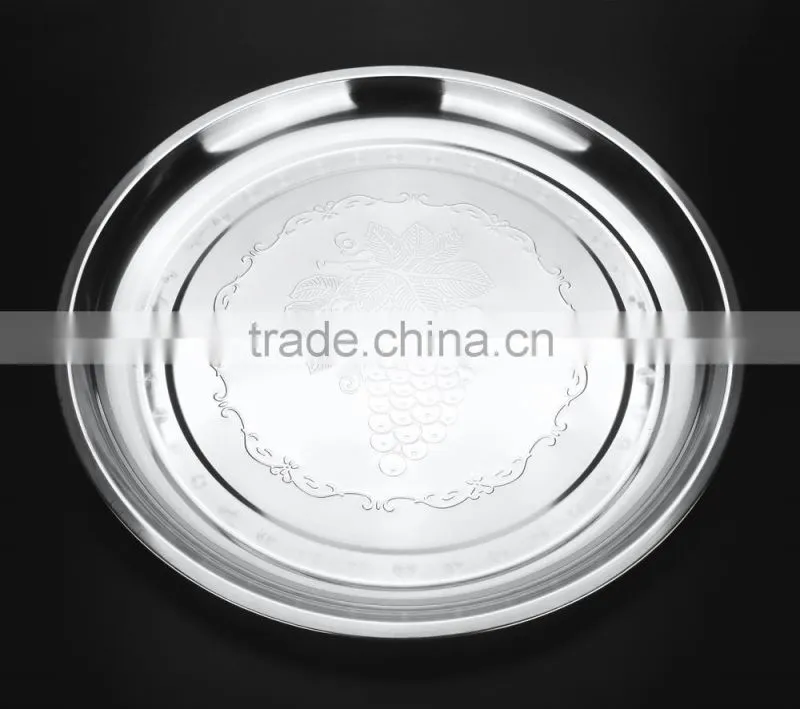 Wholesale new china tableware stainless steel steak plate