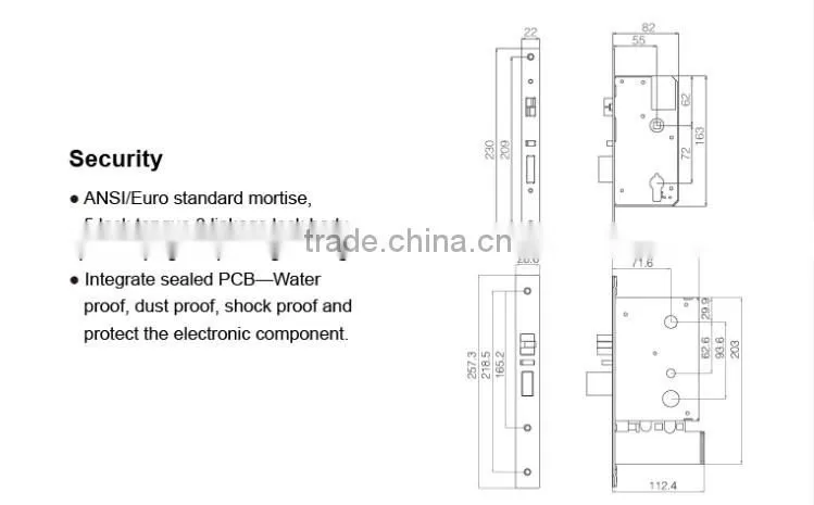 hot selling swipe card lock