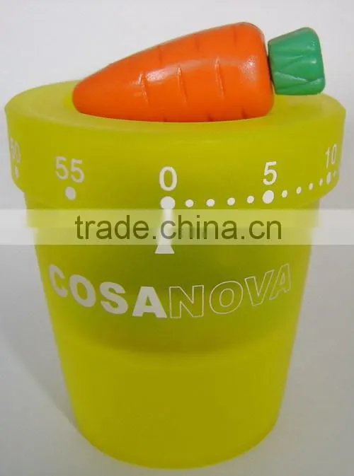 China mechanical kitchen bucket with butterfly shape timer