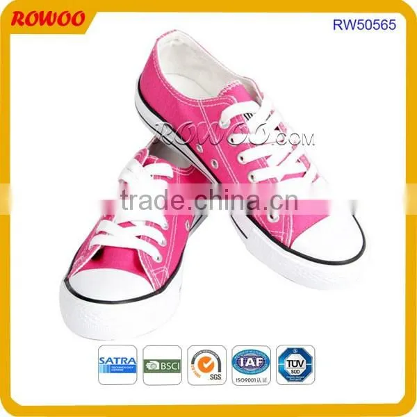 popular woman casual shoes women flat canvas shoes china canvas vulcanized shoes