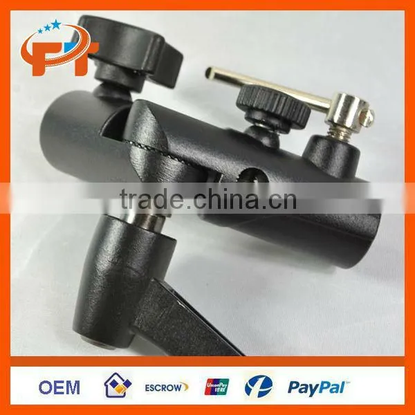 Flash Hot Shoe Adapter Umbrella Holder Swivel Light Stand Bracket H Type