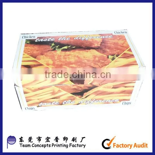eco-friendly take away paper food packaging box from china