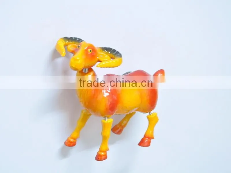 4 inch New Design Goat Magnets for Fridge, Plastic Fridge Magnets for Tourism
