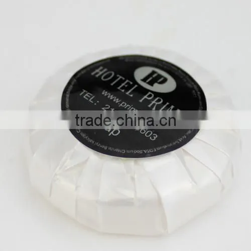 Round Mini Wholesale Disposable Hotel Shiny Paper Soap