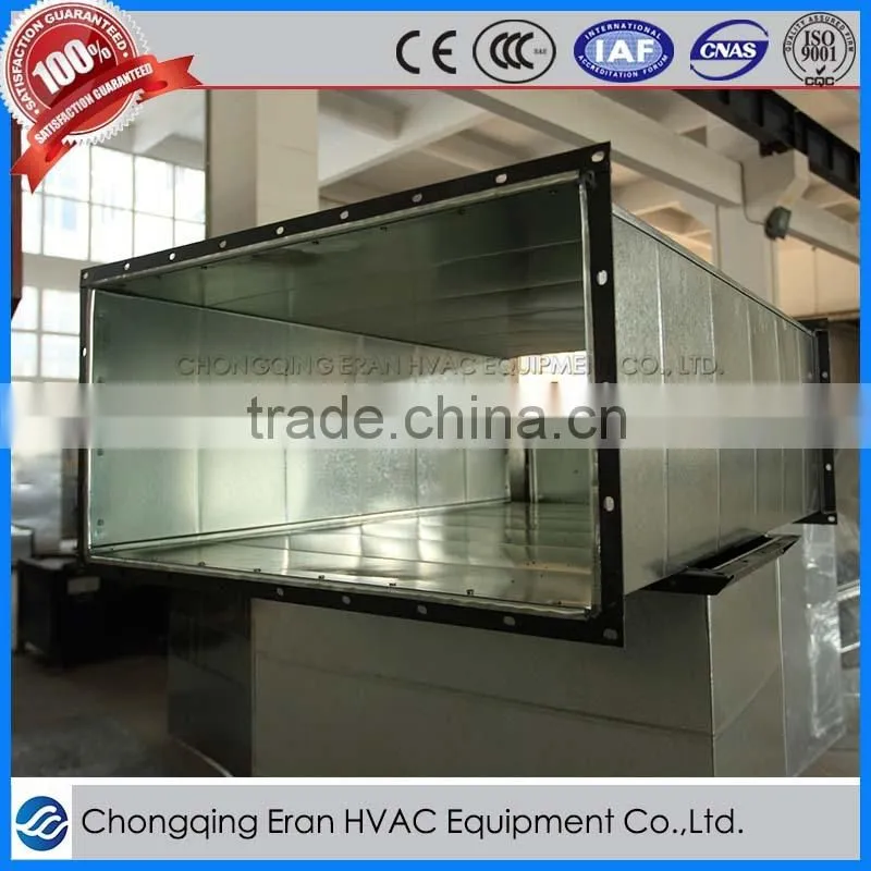 Galvanized Steel Rectangle Air Conditioning Duct with Flange