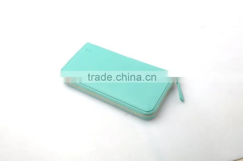 Italian leather RFID Blocking wallet classical leather card holder wallet green