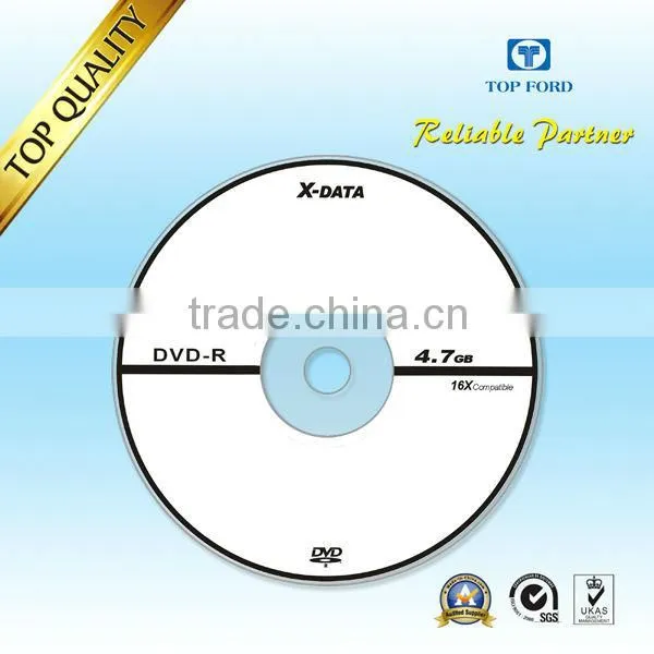 Blank DVD-R 16X with 1-2 Colors Printing bulk packing -2