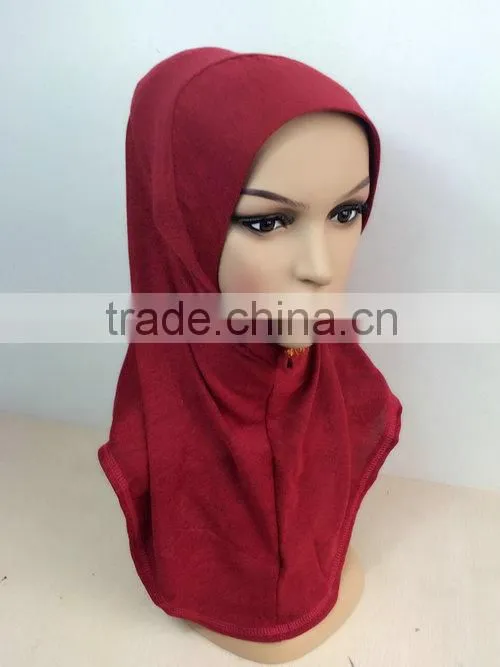 H255 plain one piece pashmina hijab